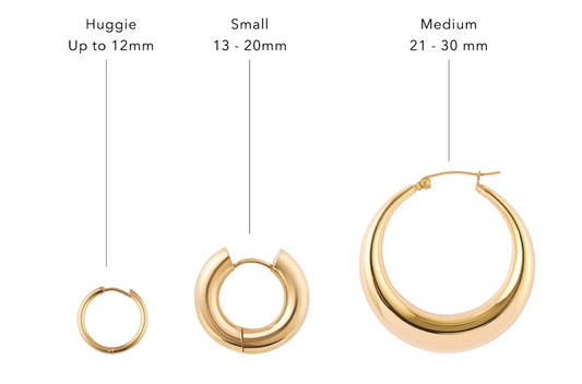 earring size chart