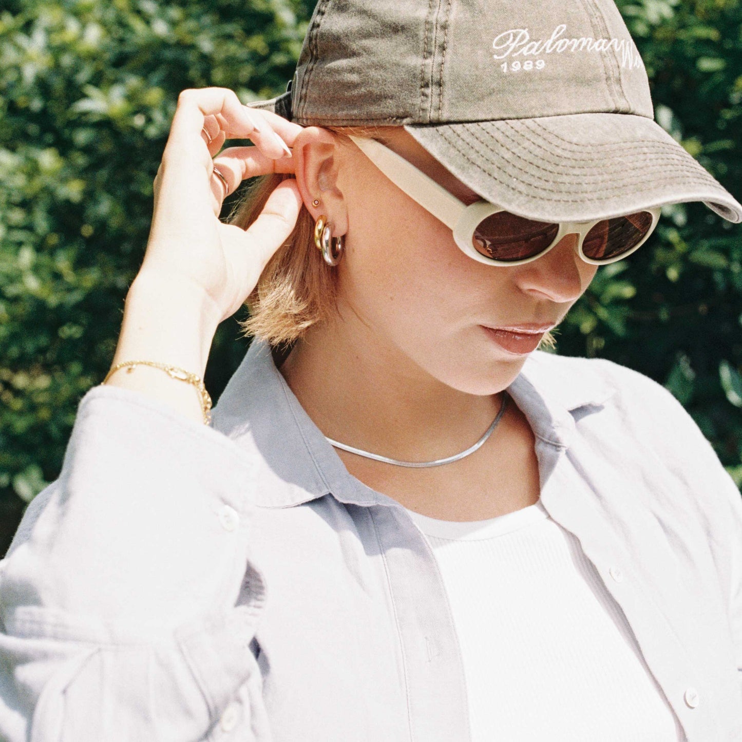 Essential Chubby Hoop Earrings in Silver