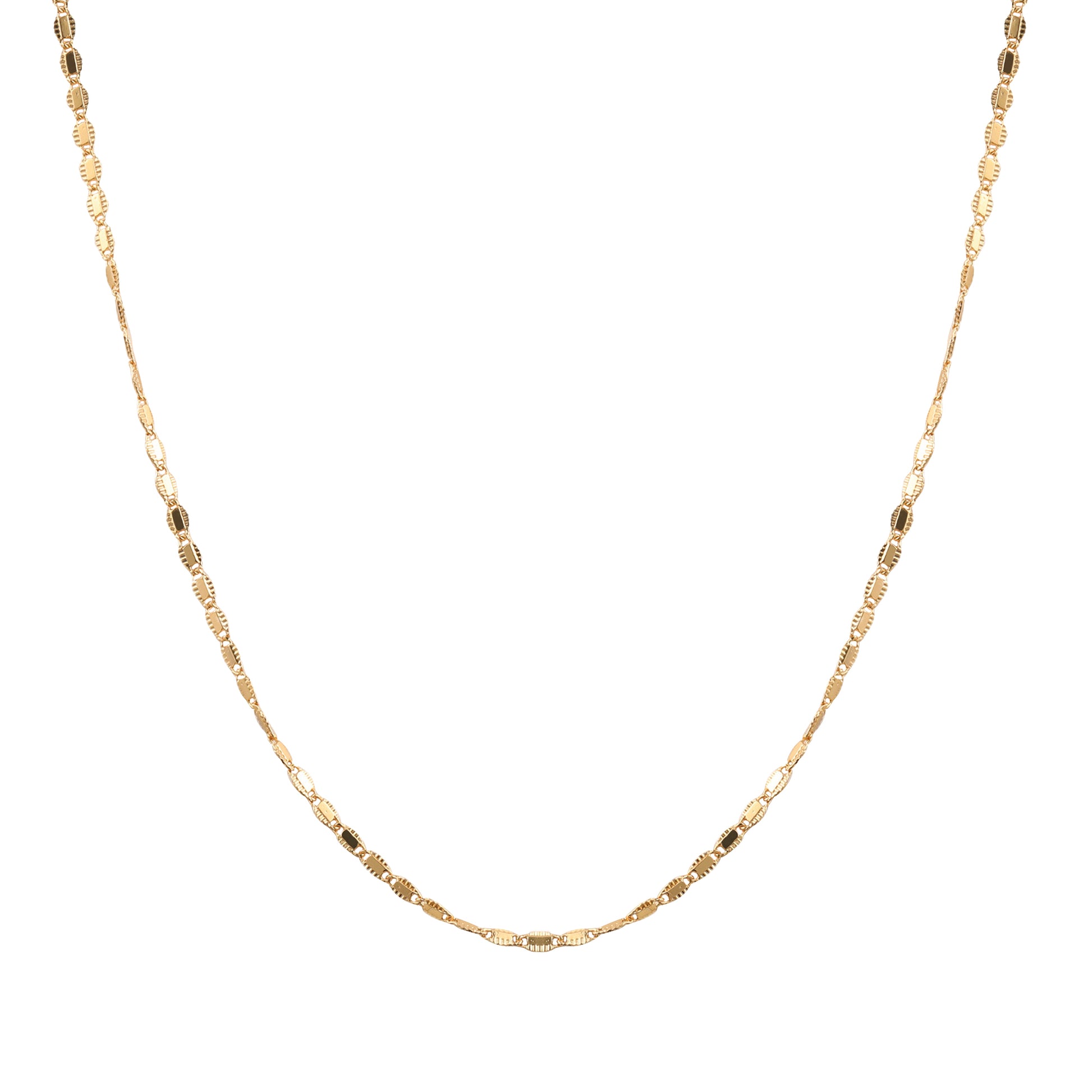 Gold Petal Chain Necklace - toutjewellery