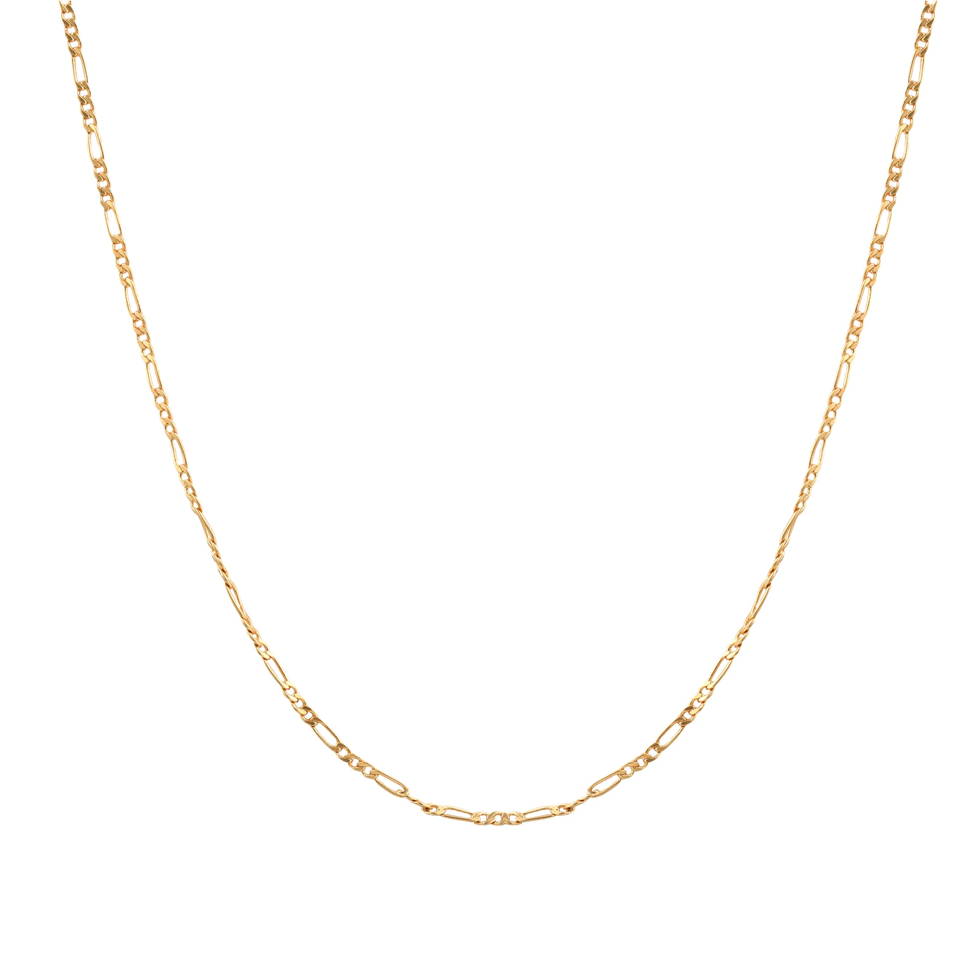 Gold Figaro Chain Necklace - toutjewellery