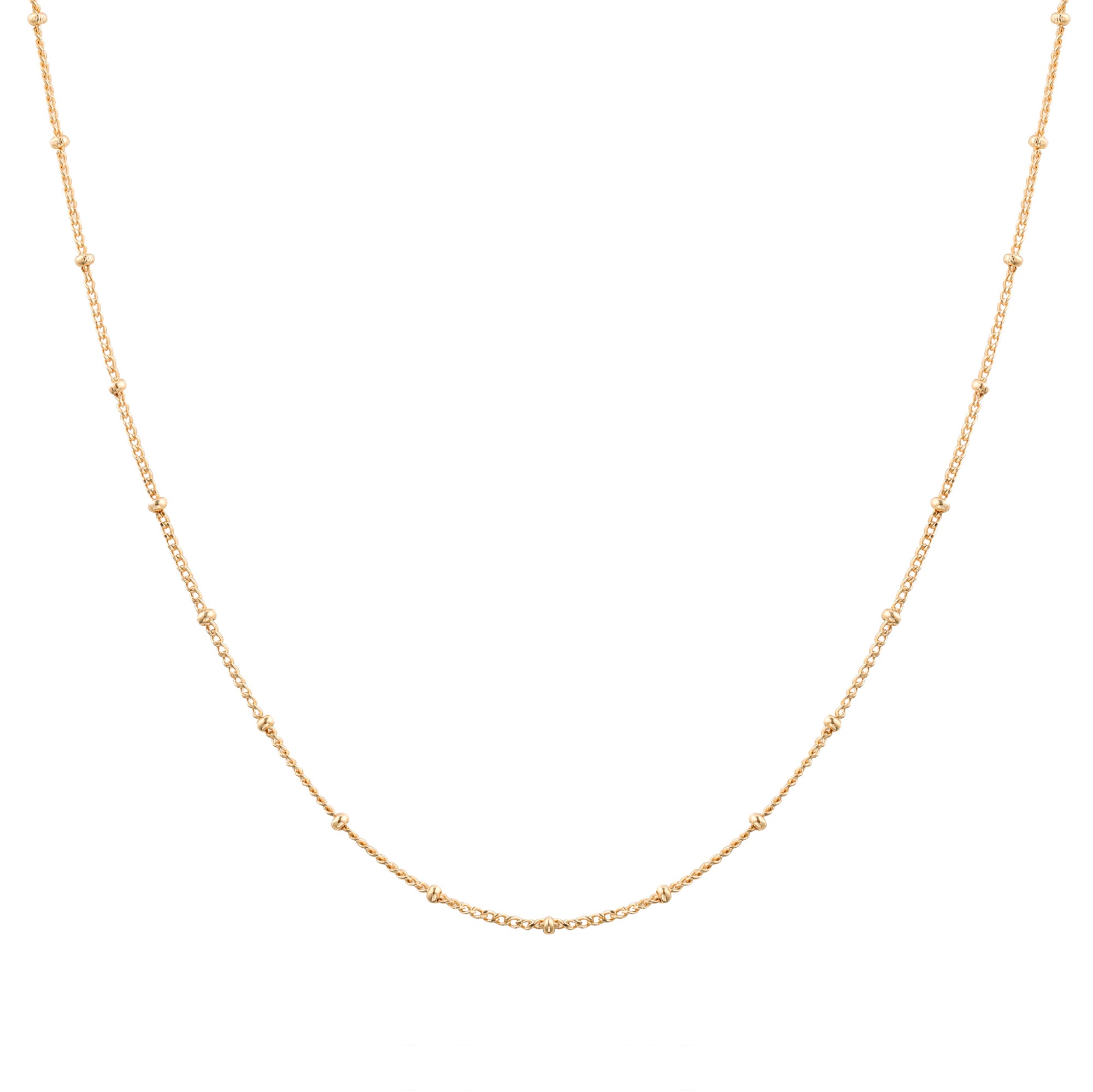 Gold Bobble Chain Necklace - toutjewellery