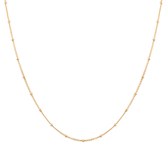 Gold Bobble Chain Necklace - toutjewellery