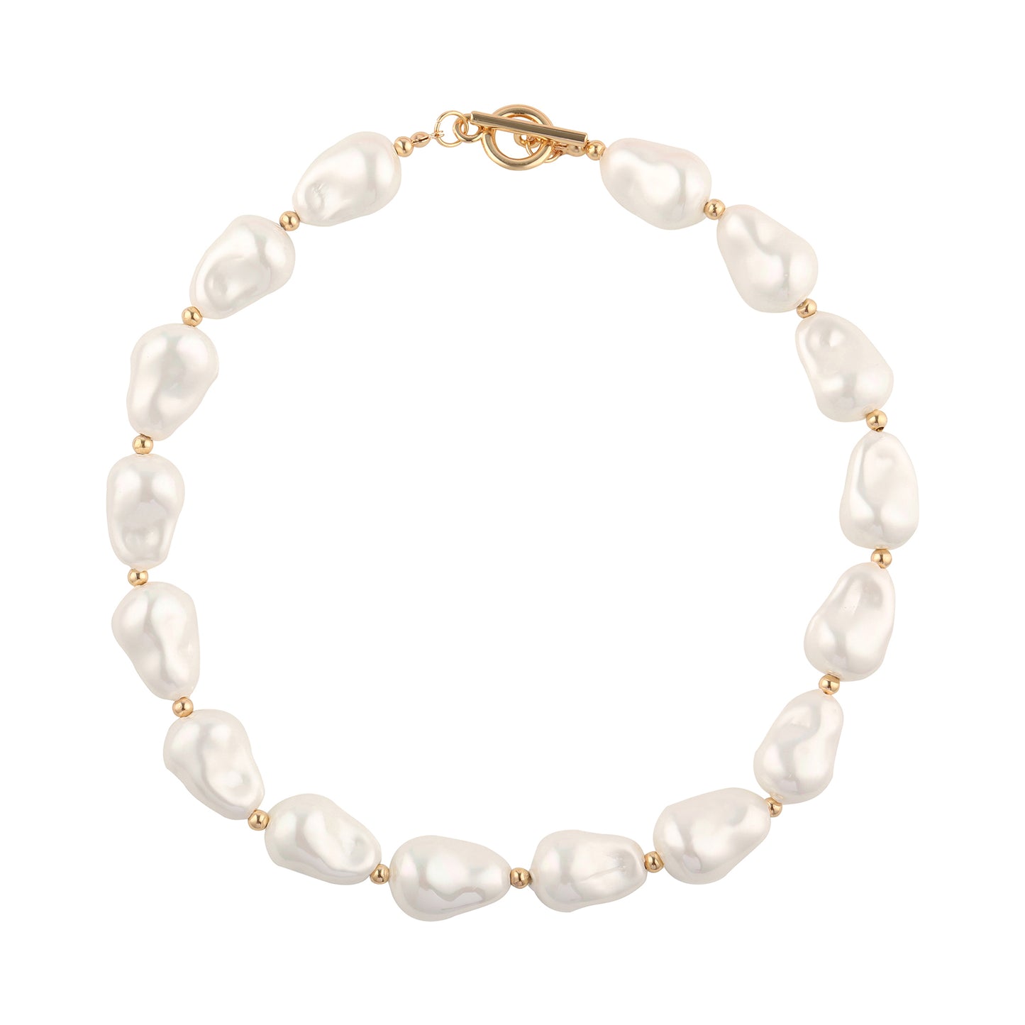 Large Irregular Pearl Choker - toutjewellery