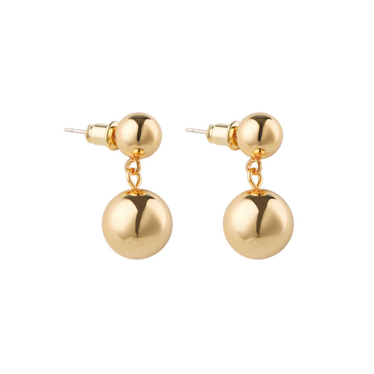 Ball Drop Earrings in Gold - toutjewellery