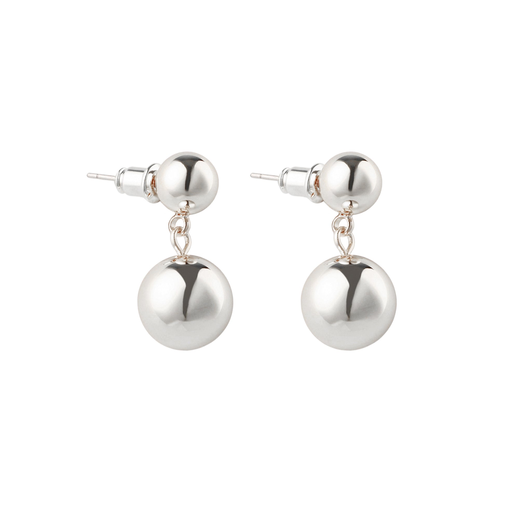 Ball Drop Earrings in Silver - toutjewellery