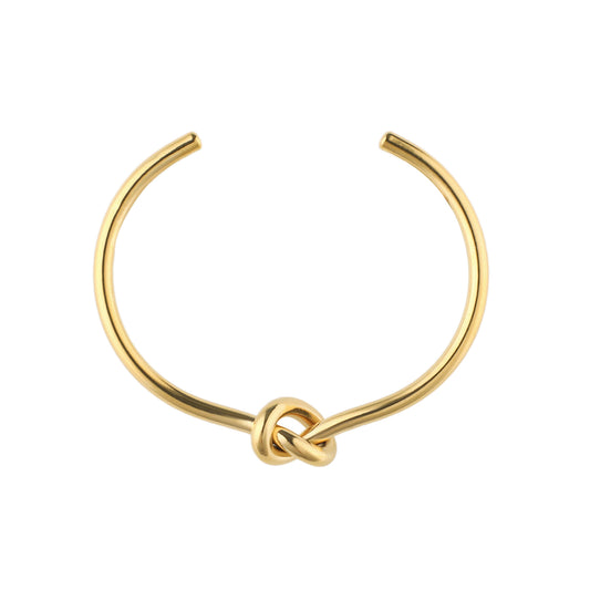 Knot Bangle Bracelet in Gold - toutjewellery