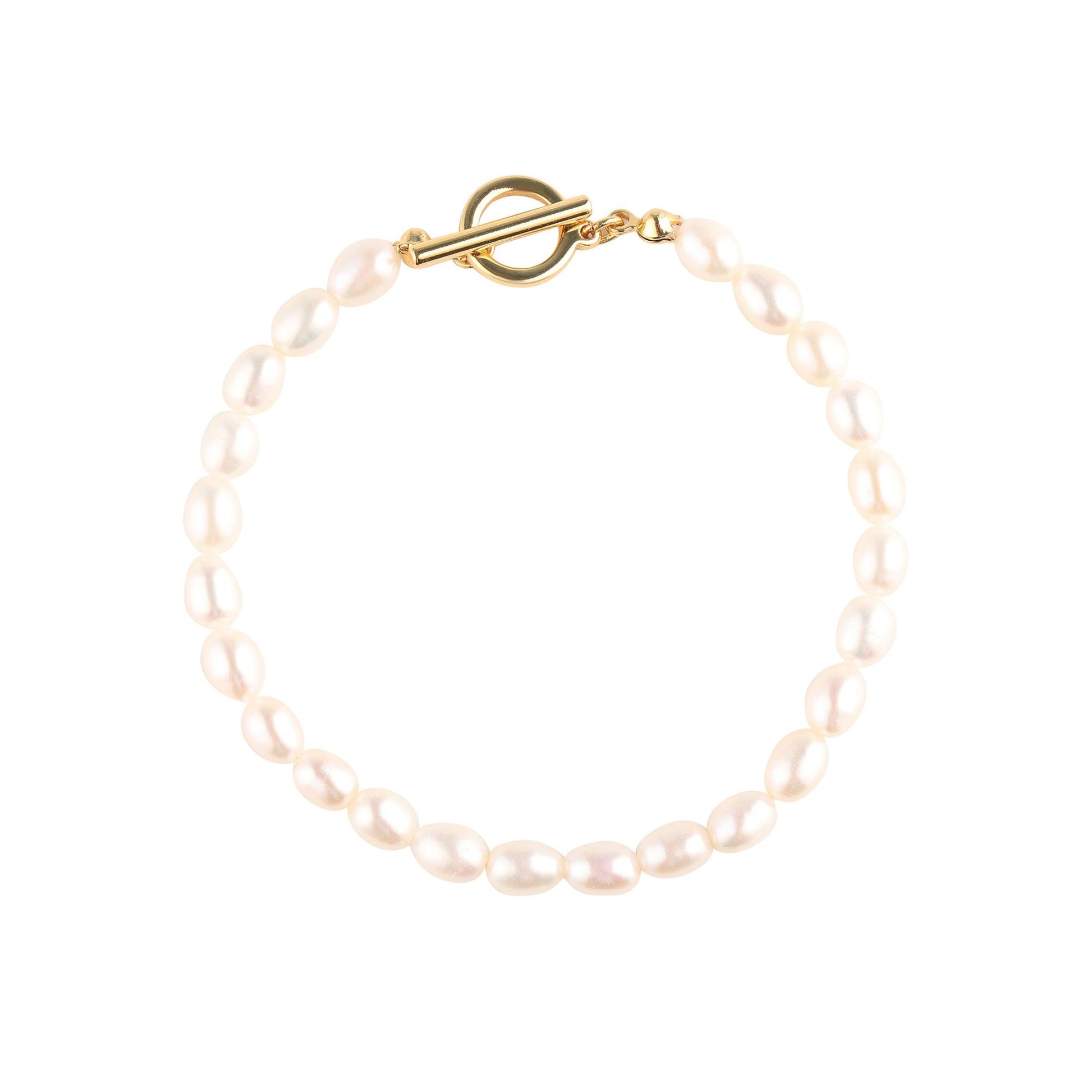 Freshwater Pearl T-bar Bracelet - toutjewellery