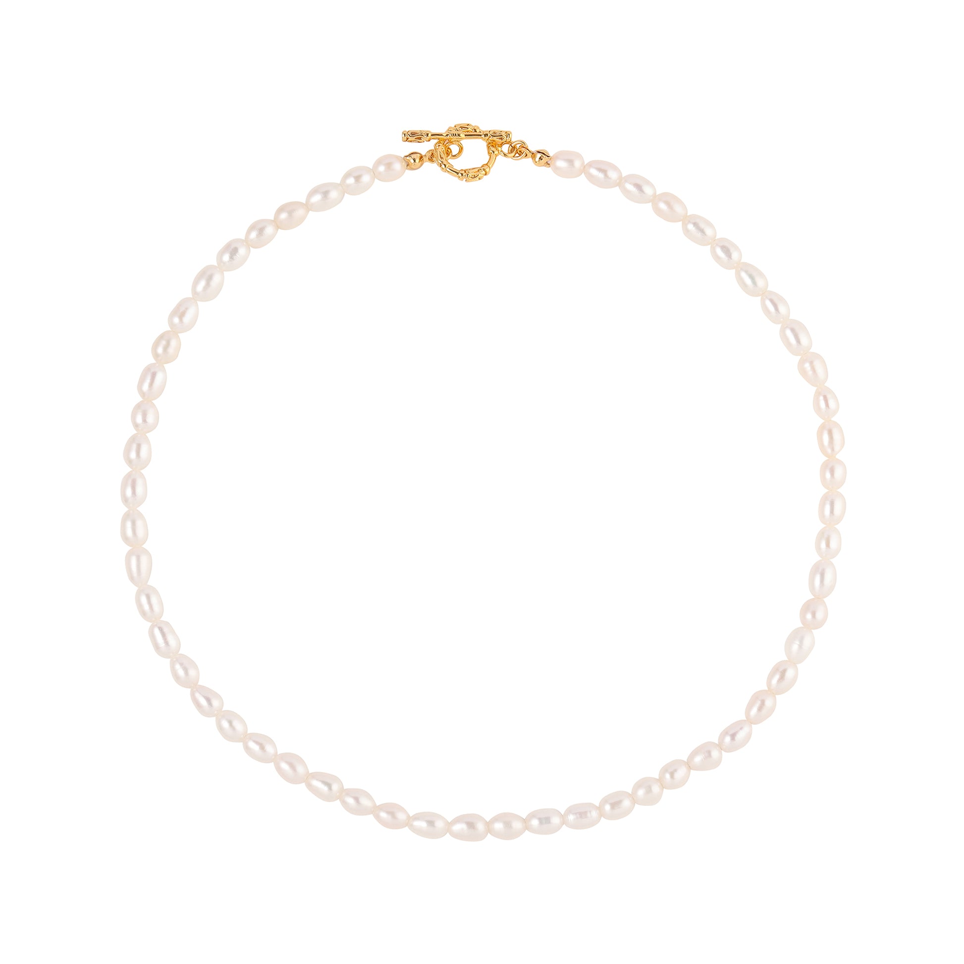 Freshwater Pearl T-bar Necklace - toutjewellery