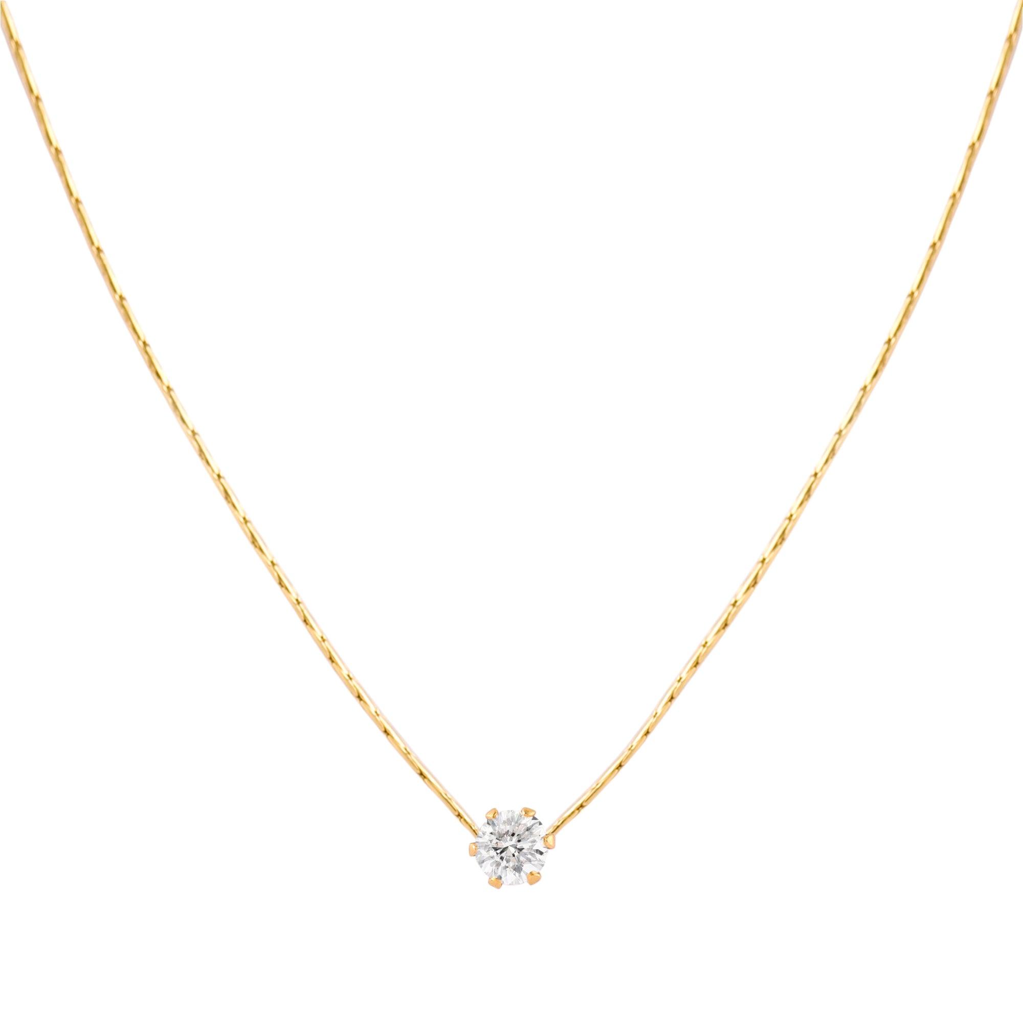 Gold Crystal Pendant Necklace - toutjewellery