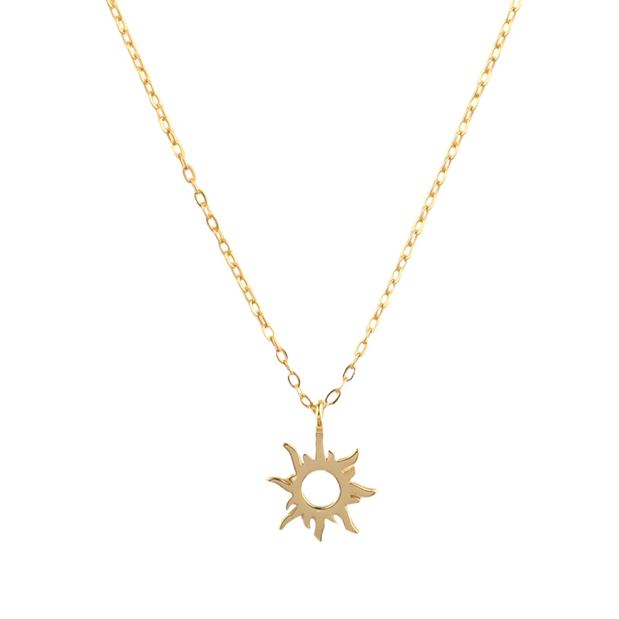 Tiny on sale sun necklace