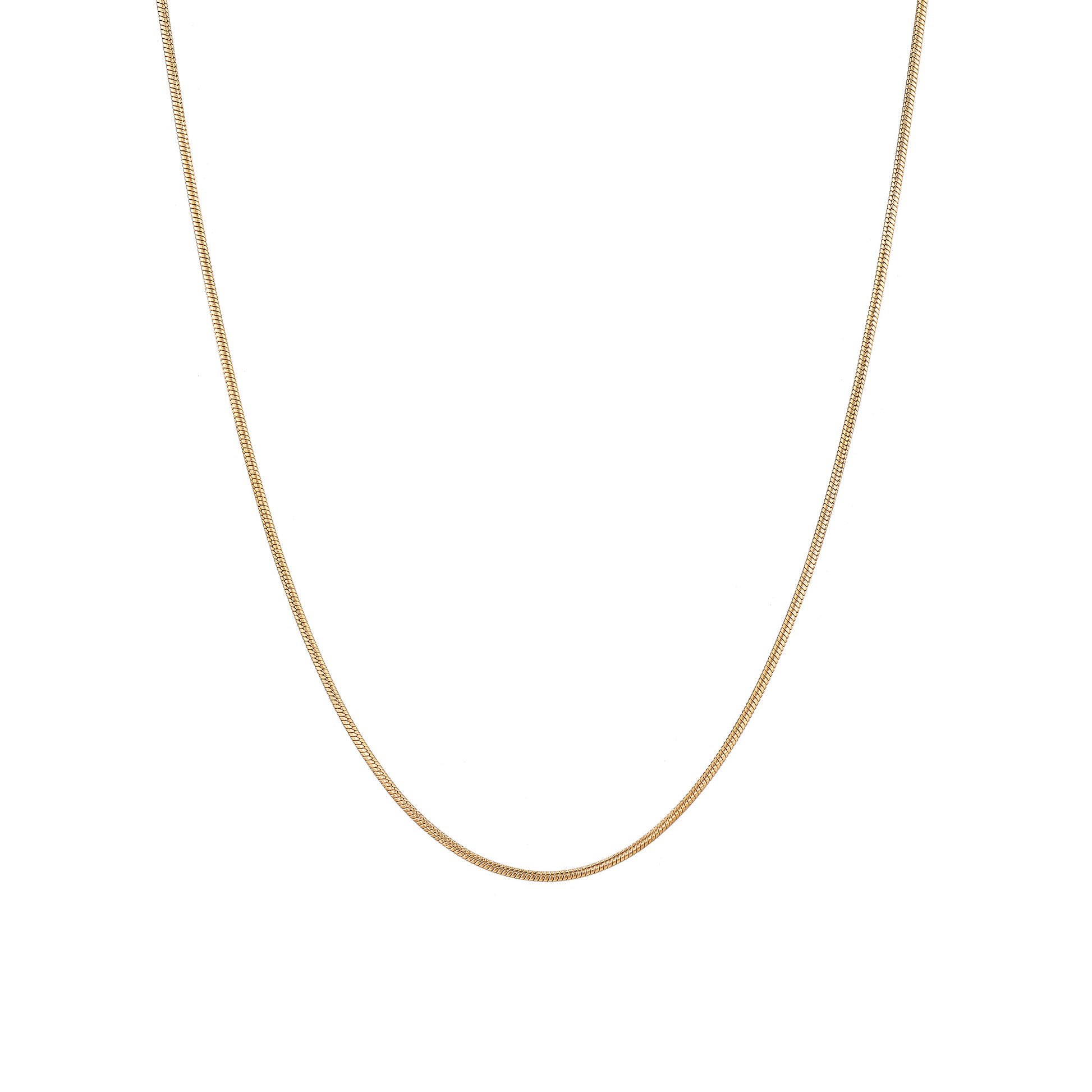 Thin Snake Chain Necklace in Gold - toutjewellery