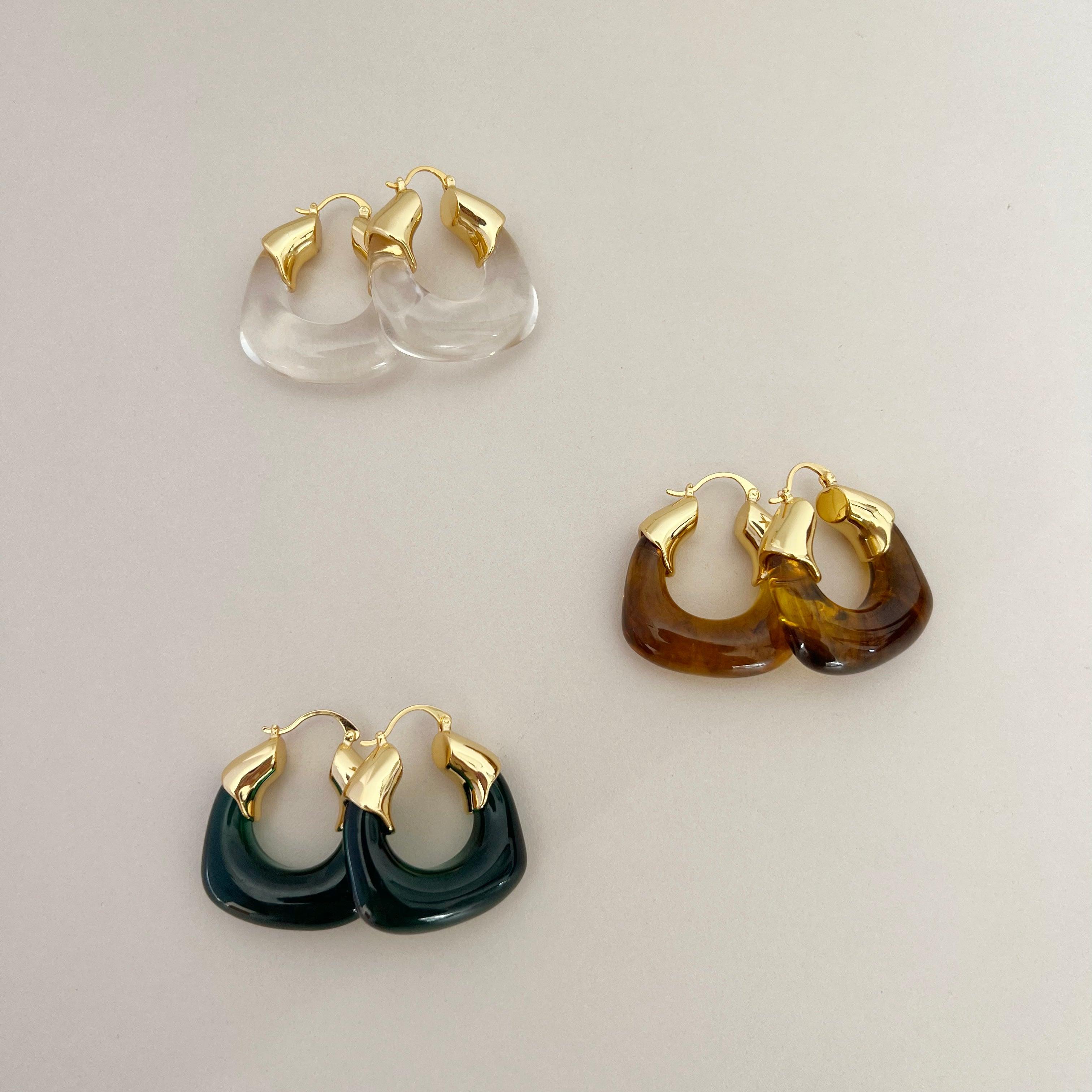 Celine swirl hoop on sale earrings