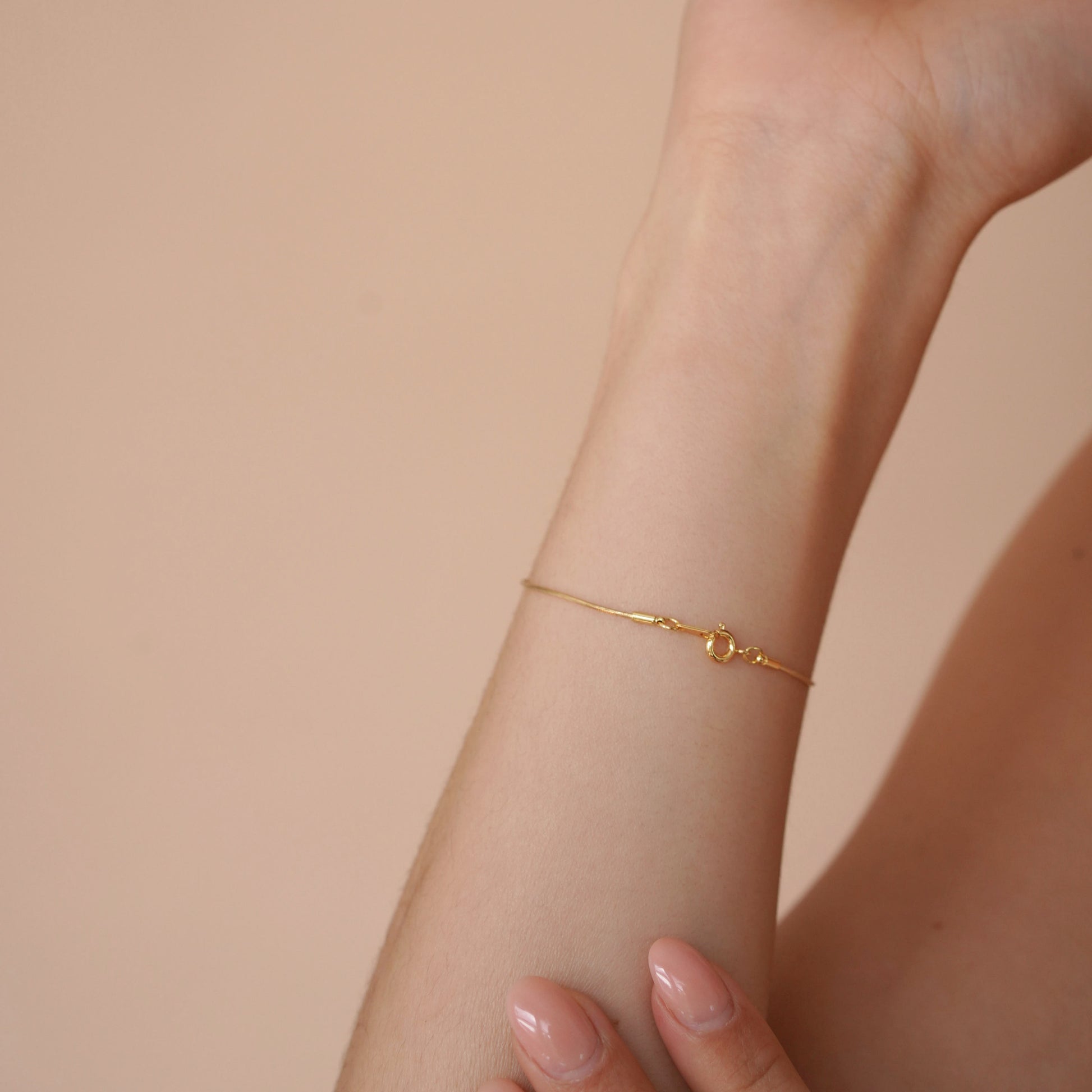 Snake Chain Bracelet in Gold - toutjewellery