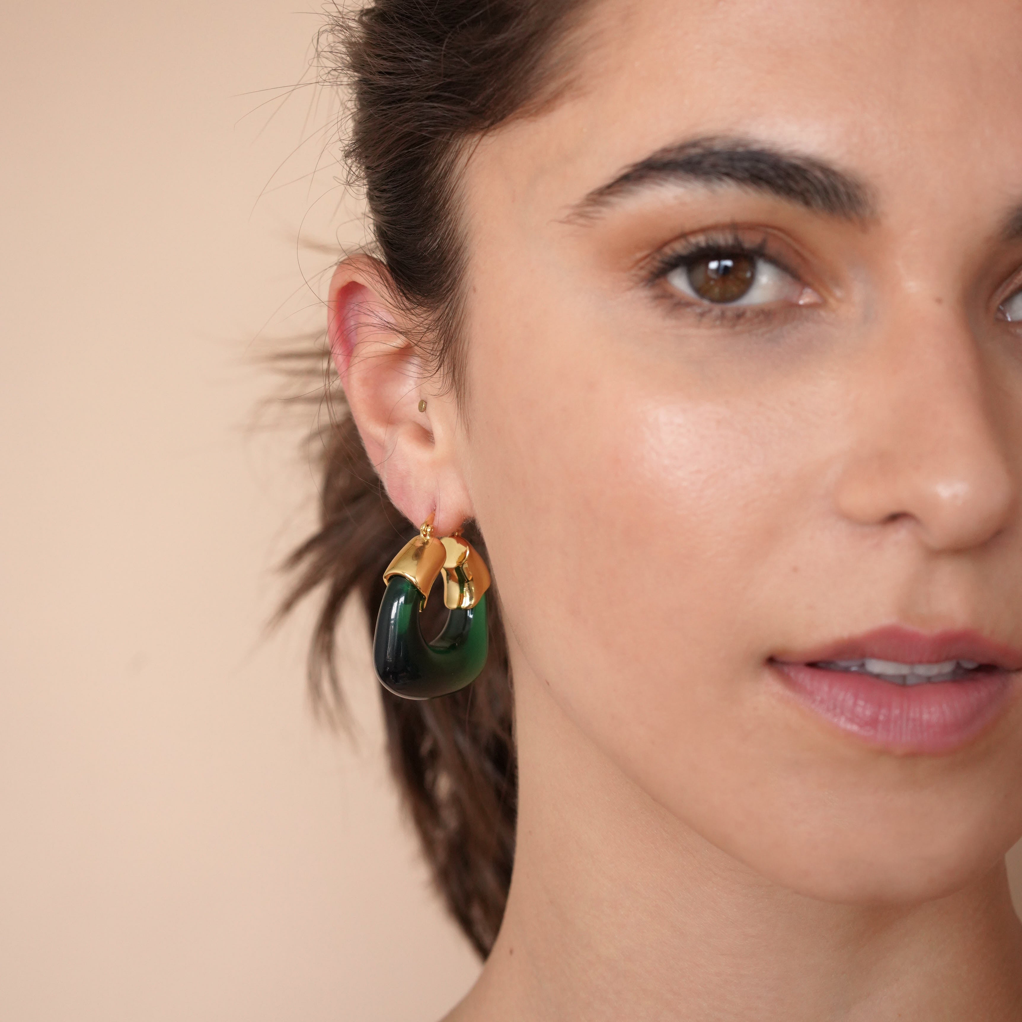 Chunky on sale resin earrings