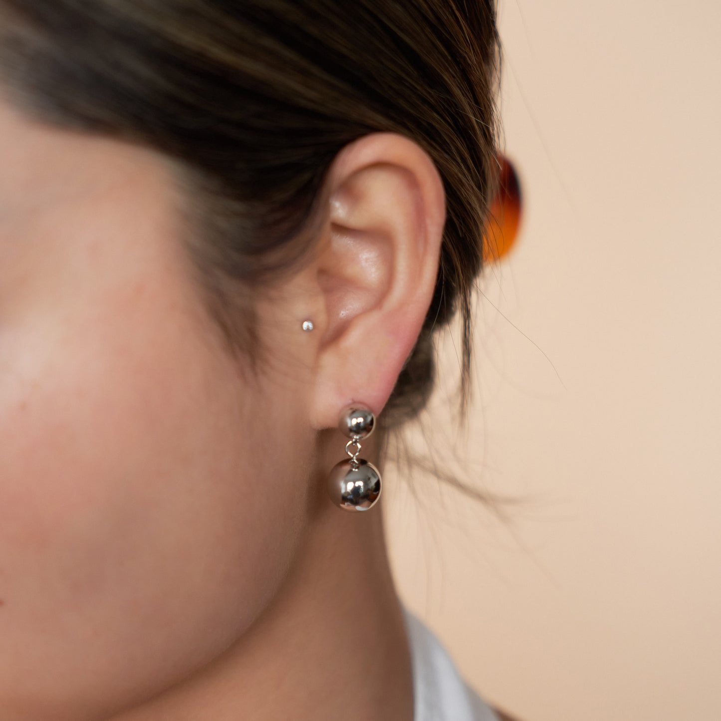 Ball Drop Earrings in Silver - toutjewellery