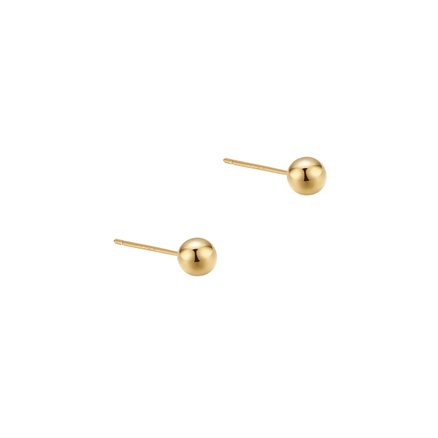 Tiny Ball Stud Earrings in Gold - toutjewellery