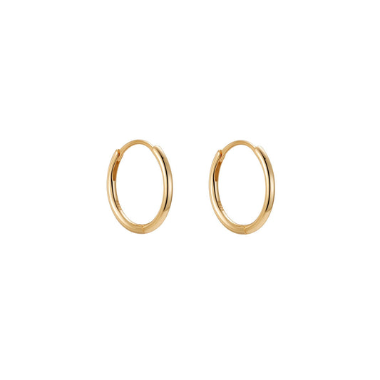 Tiny Huggie Hoop Earrings in Gold - toutjewellery